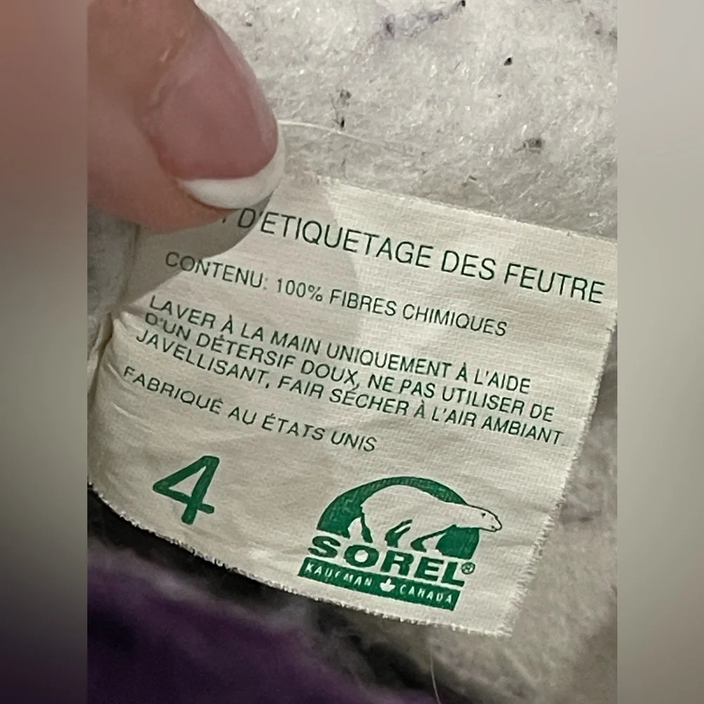 Sorel Girls Flurry Pink  Winter Boots Size 4 Insulated Snow Shoes